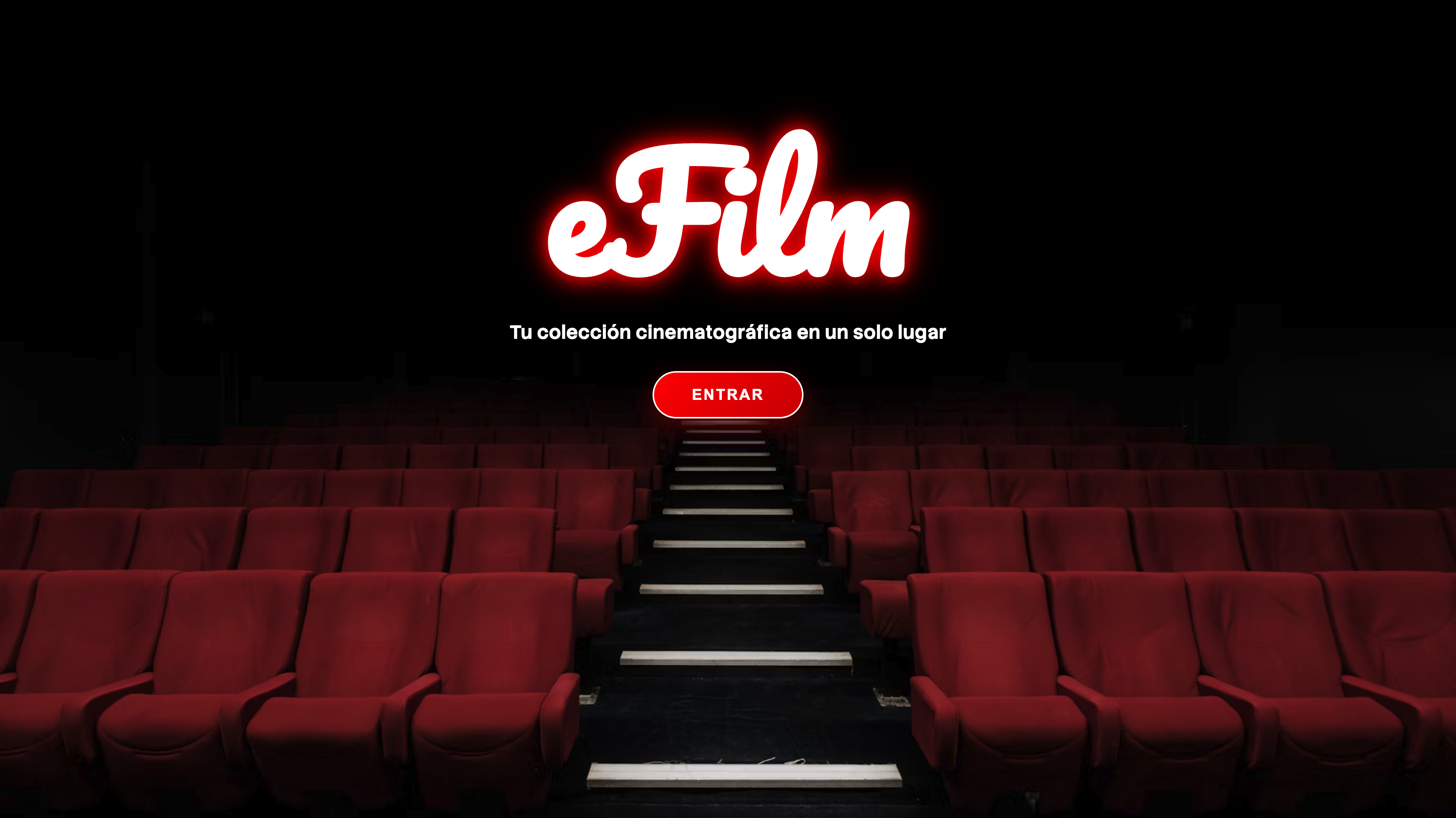 eFilm - Landing page cinematográfica